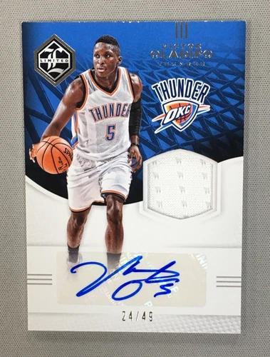 Victor Oladipo 2016-17 Panini Limited Game Worn Jersey Swatch Auto /49 THUNDER