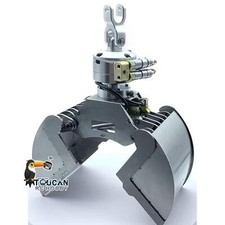 Metall Hydraulische Clamshell Eimer f&uuml;r 1/14 RC Kran LKW Fernbedienung Dump