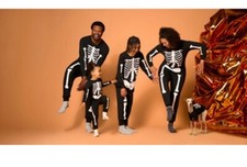 Halloween Women  s Glow In The Dark Skeleton 2pc Pajama Set by Way to Celebrate,