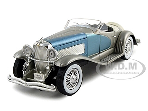 DUESENBERG SSJ 1935 ГОДА СИНИЙ И СЕРЕБРЯНЫЙ МОДЕЛЬ 1/32, ЛИТАЯ ПОД ДАВЛЕНИЕМ АВТОМОБИЛЯ SIGNATURE MODELS 32318