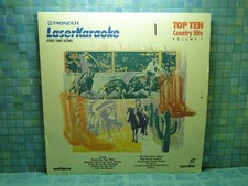 LaserKaraoke Top Ten Country Hits Volume 1 Karaoke Laserdisc -XTRA LDs SHIP FREE