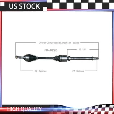 For 07-12 Nissan Sentra 2.5L 08-13 Rogue 2WD w/ CVT Front Right CV Axle CV Joint