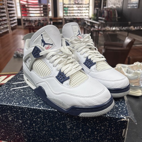 Size 13 - Jordan 4 Retro Mid Midnight Navy DH6927-140 Pre-Owned W/ Box - Picture 7 of 7