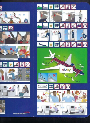 BRITISH AIRWAYS BOEING 777-200 SAFETY CARD 2005 ISSUE | eBay