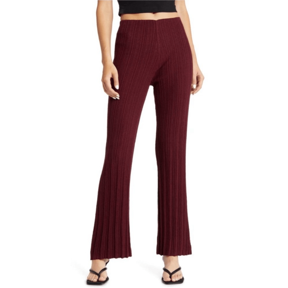 ALTRA & other storie pantaloni da vino marroni a costine larghe gambe taglia XS