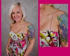 Decorative Fashion Bra Straps-Rhinestones Nickel & Lead Free-Pink