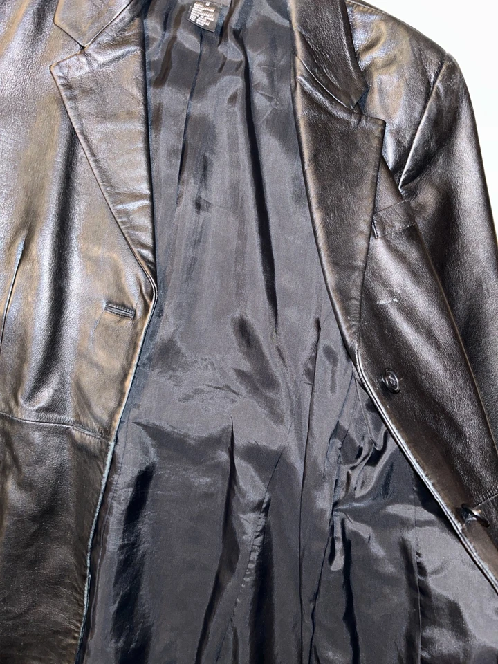 VIntage INC International Concepts Genuine Leather Jacket Black M - Image 2 of 3