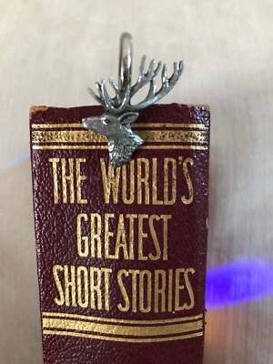 PAGEANT PEWTER STAG HEAD Silver Pewter Bookmark Great Gift - Made UK - NEW - REDUCED PRICE