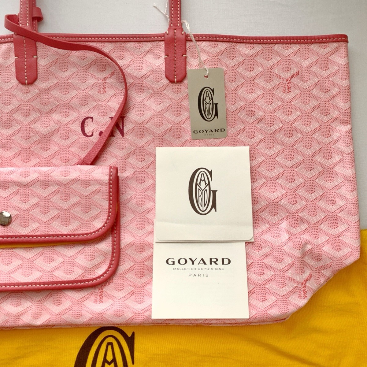 ❤️NEW AUTH GOYARD SAINT LOUIS PM Rose Pink Tote Bag LIMITED ❤️NEW AUTH GOYARD SAINT LOUIS PM Rose Pink Tote Bag LIMITED