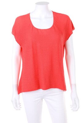 ARMANI COLLEZIONI Kurzarm-Bluse Raffungen I 50 = D 44 peach