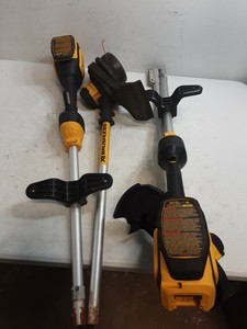 LOT OF 2 DEWALT DCST920 20VMAX XR String Trimmer (FOR PARTS NOT WORKING