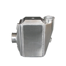 Cxracing 12x11x4.5 Universal Liquidwater To Air Intercooler 3 Air Inlet Outlet