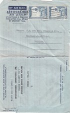 MALYSIA MALACCA Penand aerogram to Belgium 1961