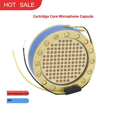 Gold-plated Large Diaphragm Condenser HiFi Microphone Capsule Cartridge Core #T6