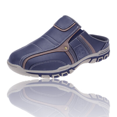 Herren Slipper Blau Clogs Garten Pantoletten Schlappen Freizeit Schuhe Sabots