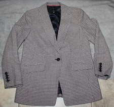 TALBOTS WOMANS TWEED BLAZER COTTON BLEND SIZE 10