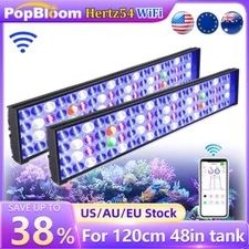 PopBloom Marine Led Aquarium Light Full Spectrum Reef Coral Saltwater Fish Tank