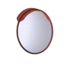 SPECCHIO STRADALE PARABOLICO INFRANGIBILE DIAMETRO 45 CM + STAFFE ATTACCO A PALO