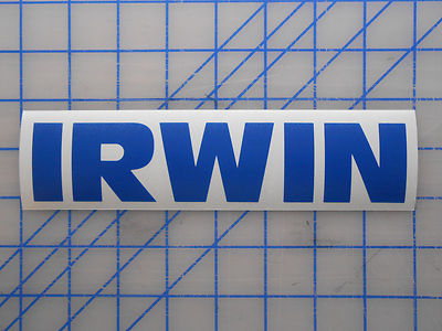 Irwin Tools Aufkleber Vinyl 3.5'' 5.5'' 7.5'' 11'' Zange Bohrloch Säge Vise Grip