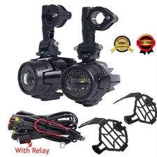 40W Motorcycle LED Auxiliary Fog Spot Lights For BMW Suzuki Honda Kawasaki