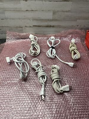 LOT OF 6 MIXED VOLEX/LONGWELL APPLE POWER CORDS EXTENSION PLUG  2.5A 125V