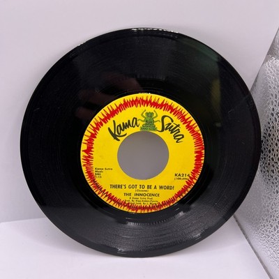 Vinyl 45 RPM Record - The Innocence - There's Got To Be A Word! / I Don't Wanna