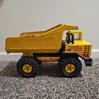 RARE Vintage 1980s Mighty Tonka XMB-975 Metal Dump Truck Yellow Turbo Diesel OOP
