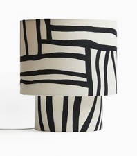 Zebra Print Fabric Lamp