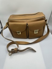 Vintage Leather Case Handbag Camera Bag Top Grain Cowhide Made in USA