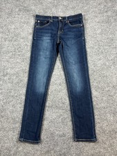 Signature By Levi's Skinny Jeans Girls 14 Blue Cotton Stretch Low Rise Dark Wash
