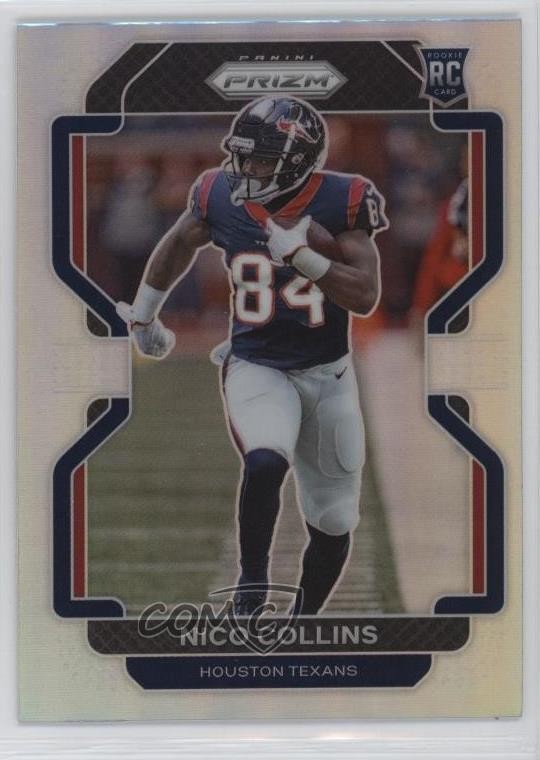2021 Panini Prizm Rookie Silver Prizm Nico Collins #360 Rookie RC v3r