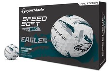 New TaylorMade SpeedSoft Ink NFL Golf Balls Philadelphia Eagles