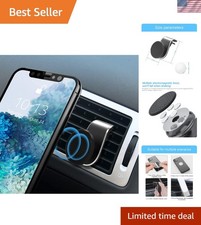 Portable 360  Car Phone Mount - Magnetic Holder for All Smartphones, Black