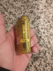 Sega Dreamcast Official VMU Visual Memory Unit Clear Extreme Yellow Nice Shape