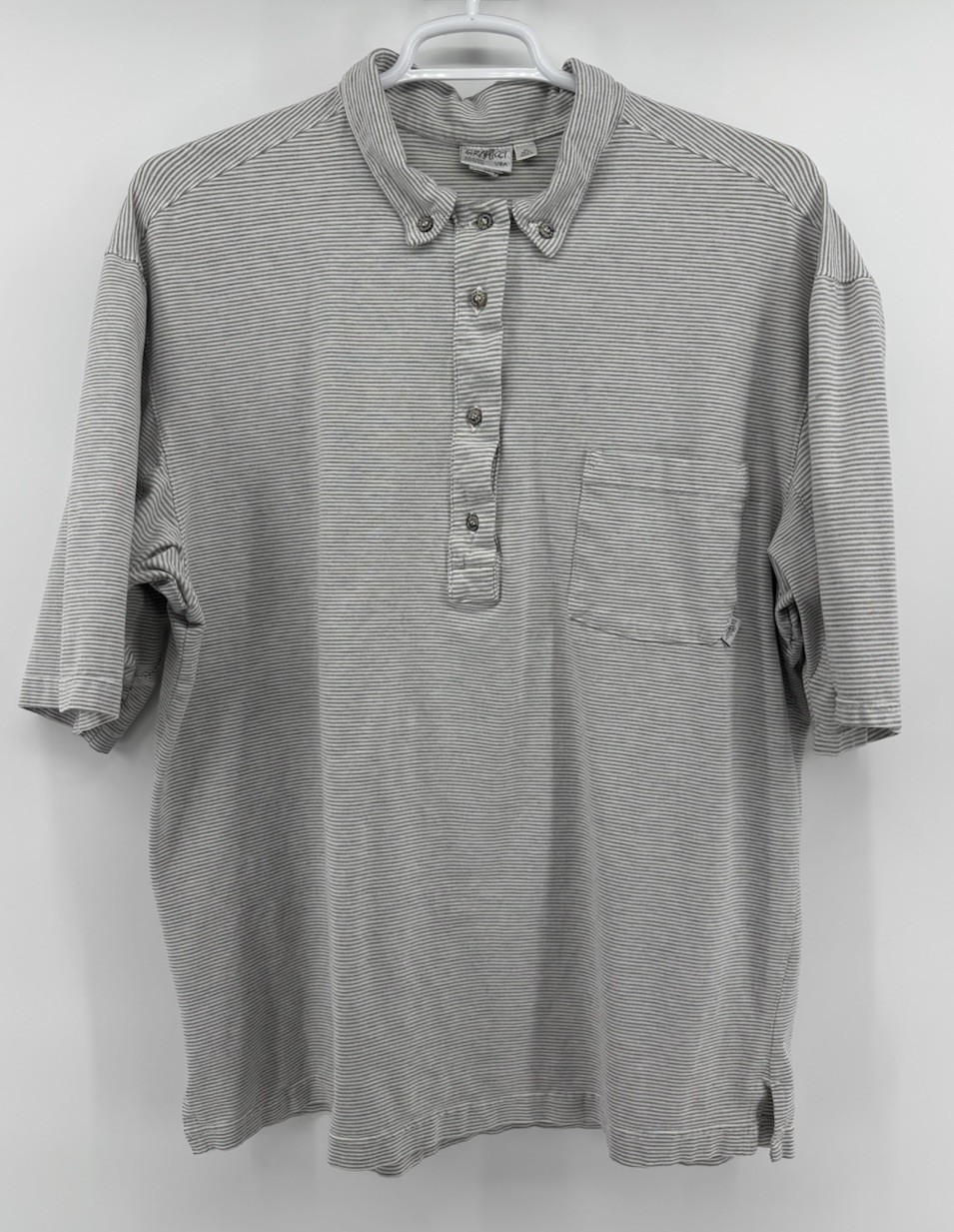Gramicci, Gramicci Vintage 90s Stripe Button-Down Seersucker Polo Mens XL