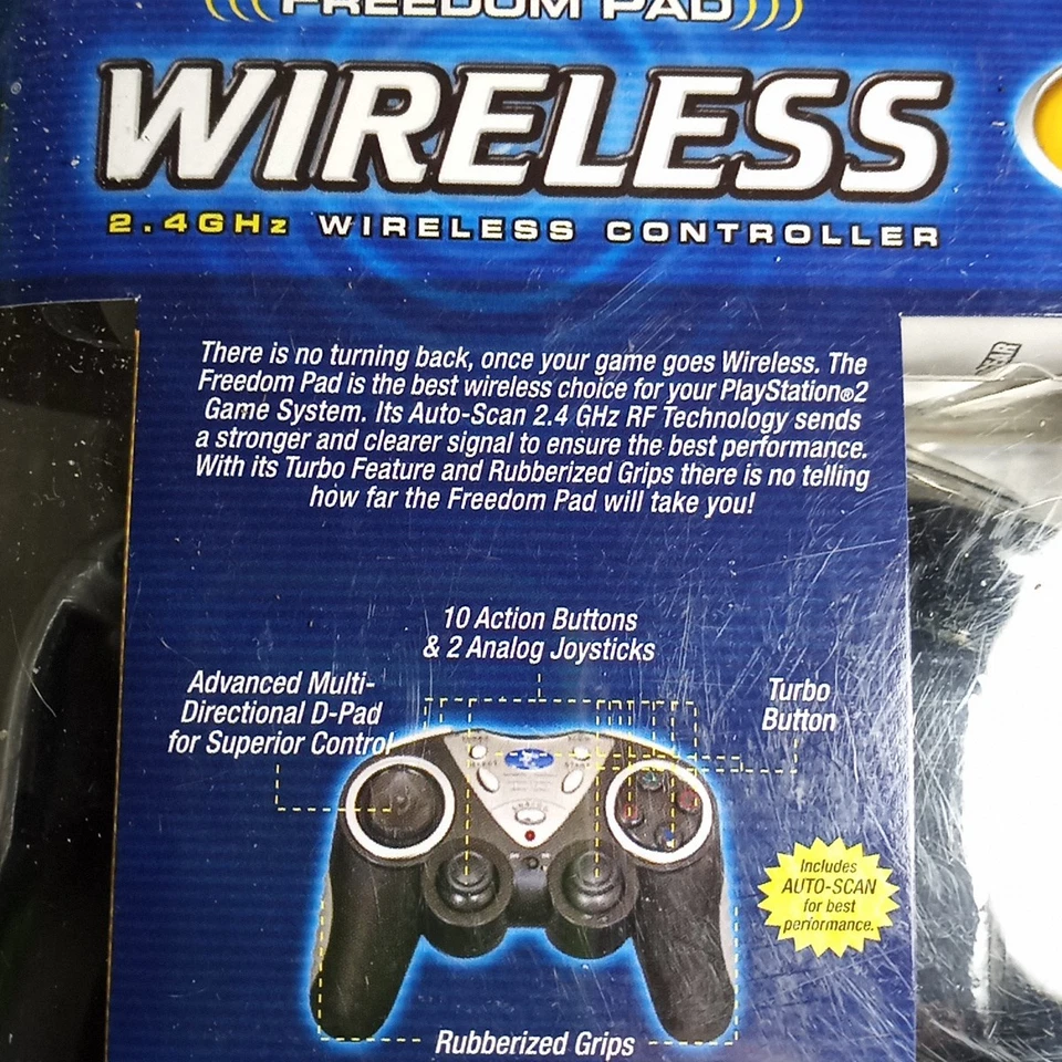NOS DreamGear PS2 2.4GHz Wireless Controller Freedom Pad Video Game Sony - Image 4 of 4