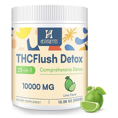 Hesperilynts THCFlush 25-in-1 Detox Powder 10000mg Vegan Lab Tested Lime 10.58oz