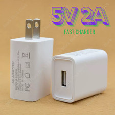 US Plug 5V 2A USB Port Wall Charger 5 Volt 2 Amp AC-DC Power Adapter Converter