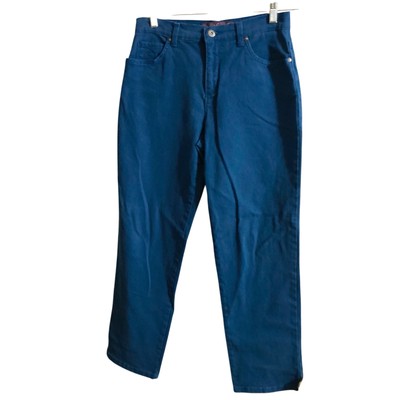 Gloria Vanderbilt Jeans Sz 6 Short *30x27.5* Blue Amanda Missy Comfy Stretch Mom