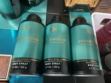 3xBath  Body Works Men's Collection Freshwater Spray Cologne 3.7 Oz