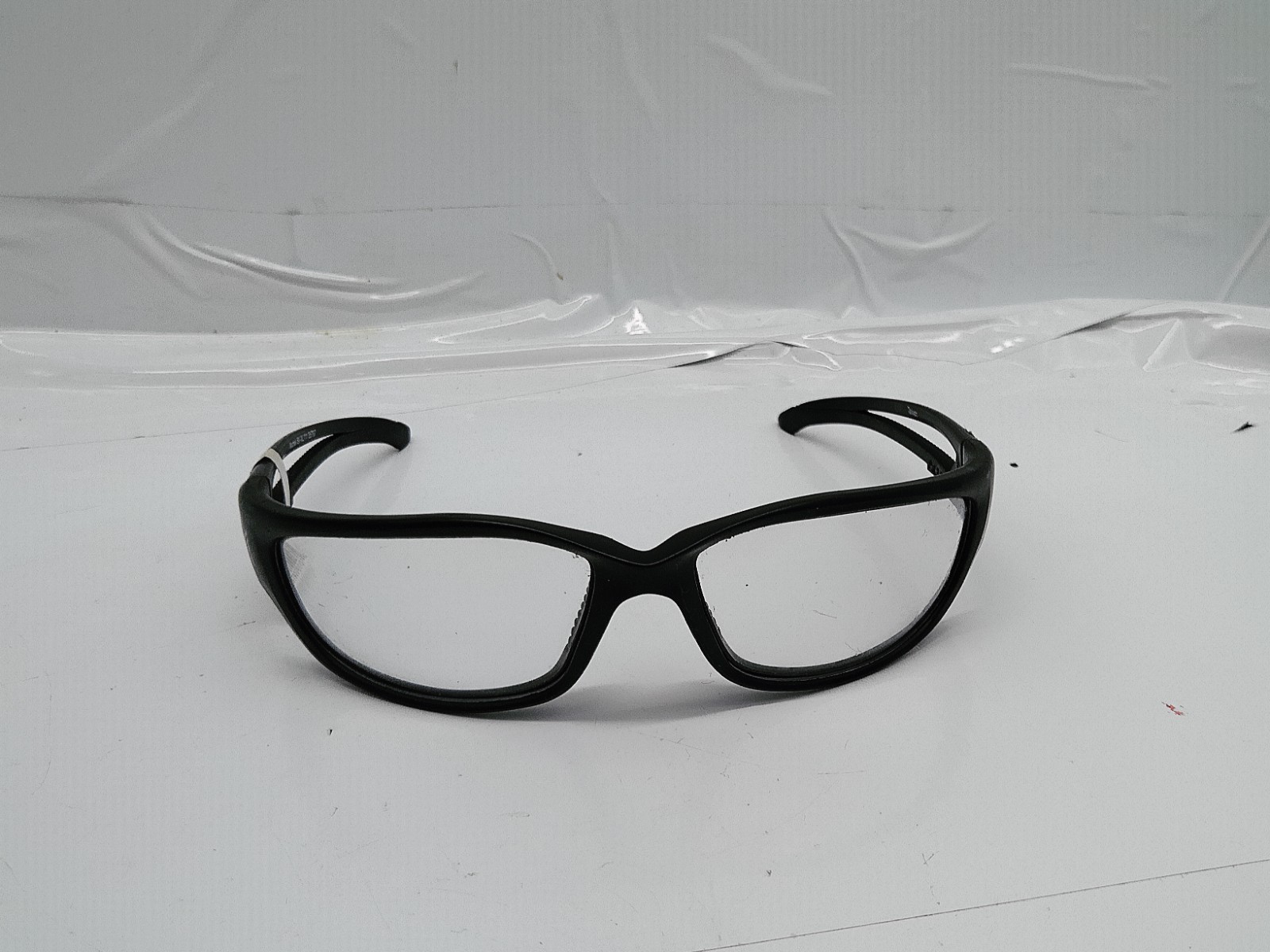 Edge Eyewear  Kazbek Safety Glasses Black Frame And Clear Lens Strap Sk111-Sp