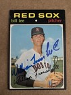 1971 Topps #58 Bill Lee AUTOGRAPHED Card âWilliam Francis Leeâ BOSTON RED SOX