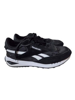Reebok Forte Racer Shoes Mens 9.5 Sneakers Black White Running Walking Casual