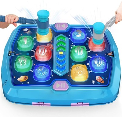 Whack A Mole Toy Electronic Game Kids Adults Light Up Reaction Game NEW