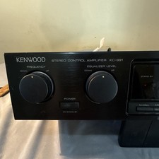 Kenwood KC-991 Stereo Control Amplifier, Equalizer, Loudness, 6 Inputs, Black
