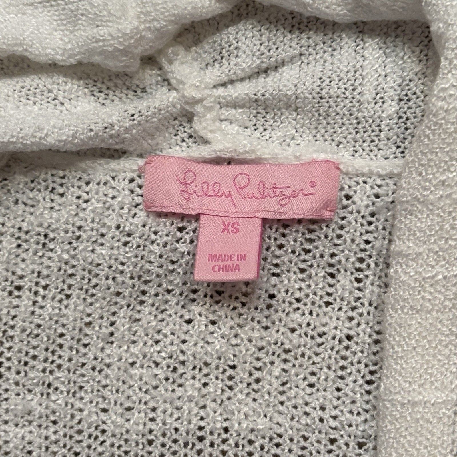 Lilly Pulitzer Open Front Roll Edge Cardigan Swea… - image 5