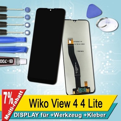Display Für Wiko View 4/4 Lite Bildschirm Lcd Schwarz+