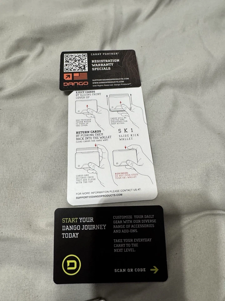 Dango SK1 Slide Kick Wallet In Silver - Image 4 of 4