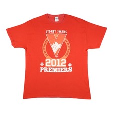 Sydney Swans Shirt men XLARGE training 2012 Premiers sports Official AFL Size XL
