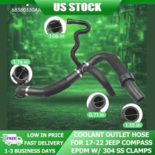 For Jeep Compass 2.4L Radiator Lower EPDM Hose 2017-2022 Coolant Pipe 68380330AB